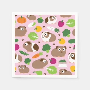 Serviette En Papier Les Cochons de Guinée et leurs crapets