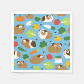 Serviette En Papier Les Cochons De Guinée Et Leurs Traitements (Devant)