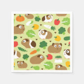 Serviette En Papier Les Cochons De Guinée Et Leurs Traitements (Devant)