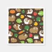 Serviette En Papier Les Cochons De Guinée Et Leurs Traitements (Devant)