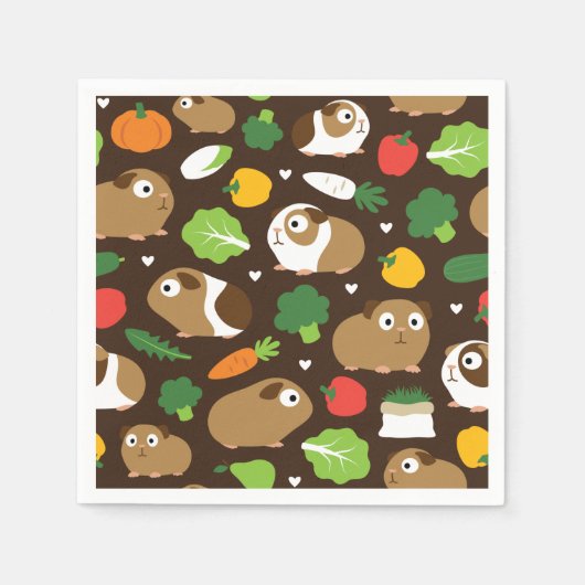 Serviette En Papier Les Cochons De Guinée Et Leurs Traitements (Devant)