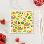 Serviette En Papier Les Cochons De Guinée Et Leurs Traitements (En situation)