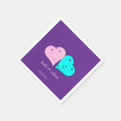 Serviette En Papier les coeurs de m. & mrs (Coin)