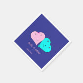 Serviette En Papier les coeurs de m. & mrs (Coin)