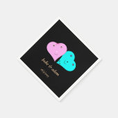 Serviette En Papier les coeurs de m. & mrs (Coin)