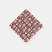 Serviette En Papier les coeurs volants, les enveloppes d'amour et les  (Coin)