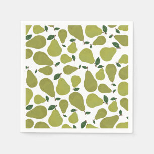 Serviette En Papier Les couples de poires chanceux