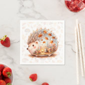 Serviette En Papier Les critères de Whimsy Wilderness - le hérisson - (En situation)