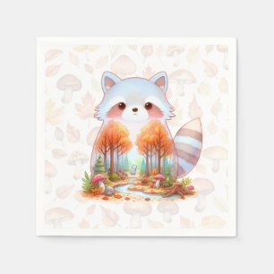 Serviette En Papier Les critères de Whimsy Wilderness - le Raccoon -