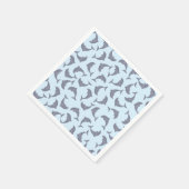 Serviette En Papier Les dauphins dans le Motif marin (Coin)