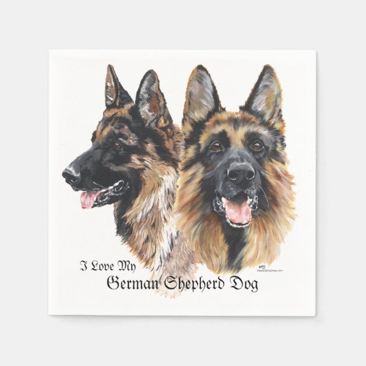 Serviette En Papier Les Dogs de German (Devant)