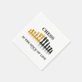 Serviette En Papier Les Échecs Est Le Spice De La Vie Jeu D'Échecs Piè (Coin)