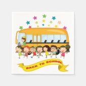 Serviette En Papier Les Enfants Retournent À L'École Papier serviettes (Devant)