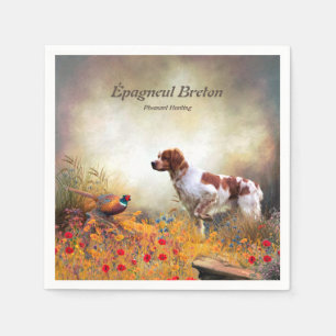 Serviette En Papier Les Espagnols de Bretagne, Saison de chasse aux oi
