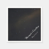 Serviette En Papier Les étoiles dans le ciel nocturne (Devant)