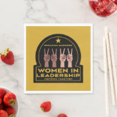 Serviette En Papier Les Femmes À La Direction (En situation)