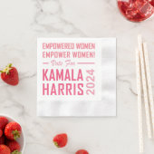 SERVIETTE EN PAPIER LES FEMMES AUTORISÉES À APPUYER LES FEMMES ! (En situation)