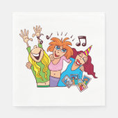 Serviette En Papier Les femmes font la fête (Devant)