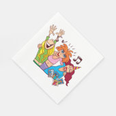 Serviette En Papier Les femmes font la fête (Coin)