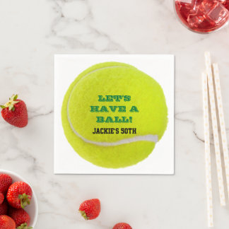 Serviette En Papier Les fêtes de tennis ont un bal