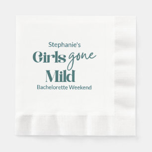 Serviette En Papier Les Filles Élégantes Week-end de Fiançailles sur l
