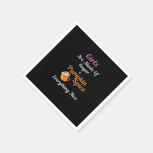Serviette En Papier Les Filles Sont Fabriquées De Sucre Citrouille Épi (Coin)