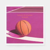 Serviette En Papier Les filles Sports modernes Enfants Cour rose Baske (Devant)