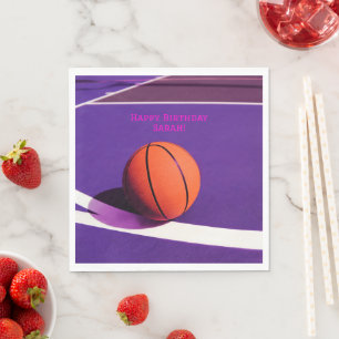 Serviette En Papier Les filles Sports modernes Enfants Cour violet Bas