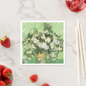 Serviette En Papier Les fleurs de Van Gogh dans Vase (En situation)