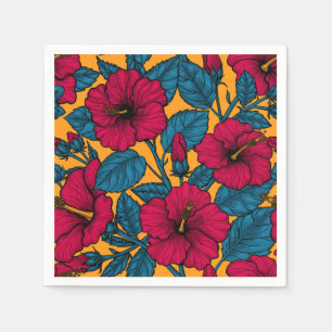 Serviette En Papier Les fleurs d'Hibiscus