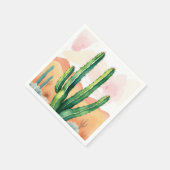 Serviette En Papier Les fleurs du désert peintes (Coin)
