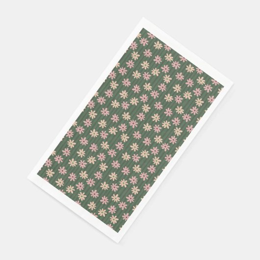 Serviette En Papier Les Fleurs Fleurissent Pour Leur Propre Joie (Coin)