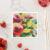 Serviette En Papier Les fleurs vivaces (En situation)