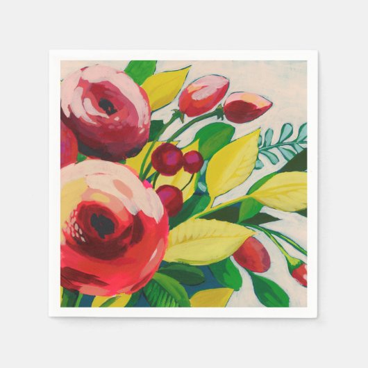 Serviette En Papier Les fleurs vivaces (Devant)