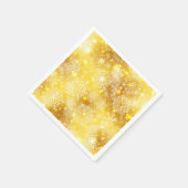 Serviette En Papier Les flocons de neige en or (Coin)