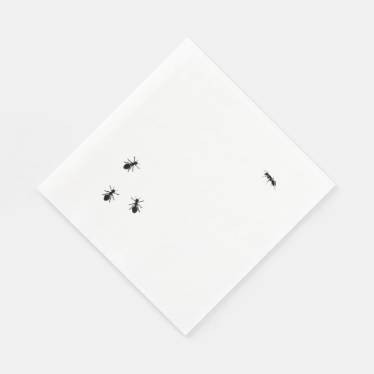 Serviette En Papier Les Fourmis À Votre Pique-Nique (Coin)