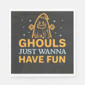 Serviette En Papier Les Gars Veux Juste S'Amuser ! Halloween (Devant)