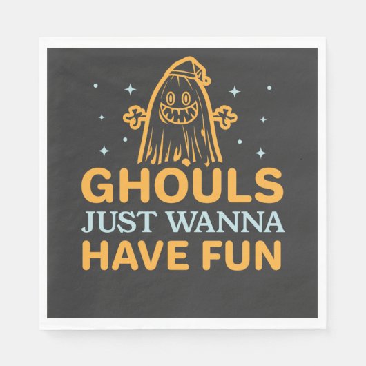 Serviette En Papier Les Gars Veux Juste S'Amuser ! Halloween (Devant)