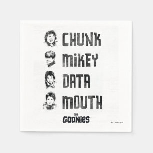 Serviette En Papier Les Goonies   Couche, Mikey, Données, Bouche