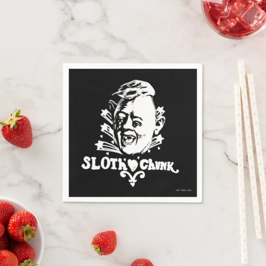 Serviette En Papier Les Goonies "Sloth ♥ Chunk" (En situation)