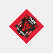 Serviette En Papier Les gourmandises et événements de la Louisiane (Coin)