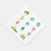 Serviette En Papier Les icônes de nature (Coin)
