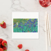 Serviette En Papier Les Iris de Vincent van Gogh (En situation)