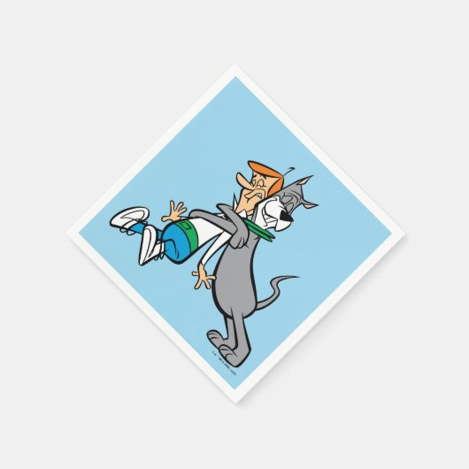 Serviette En Papier Les Jetsons | George & Astro Hug (Coin)