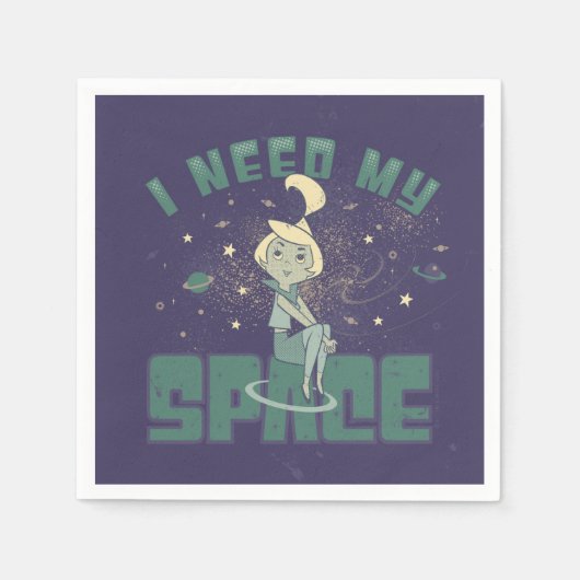 Serviette En Papier Les Jetsons | J'Ai Besoin De Mon Espace (Devant)