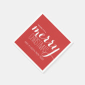 Serviette En Papier Les joyeuses vacances souhaitent la serviette de (Coin)