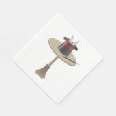 Serviette En Papier Les Magiciens Rabbit Dans Un Casquette (Coin)