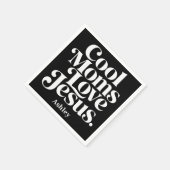 Serviette En Papier Les mamans cool aiment Jésus (Coin)