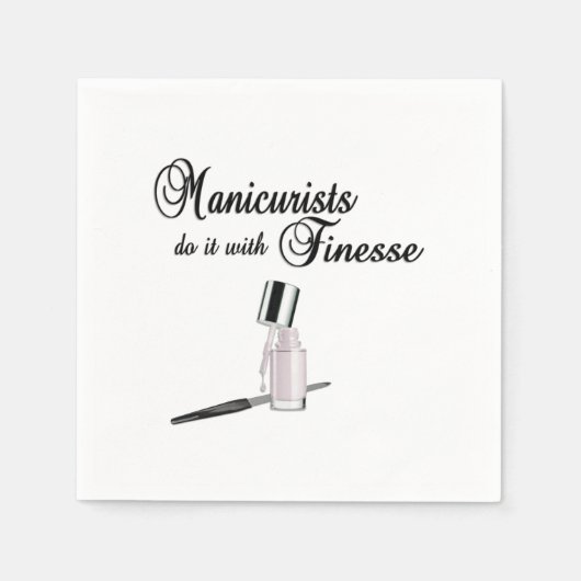 Serviette En Papier Les Manicuristes Le Font Avec Finesse (Devant)