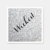 Serviette En Papier Les méchants dans Sparkles Halloween Napkin (Devant)